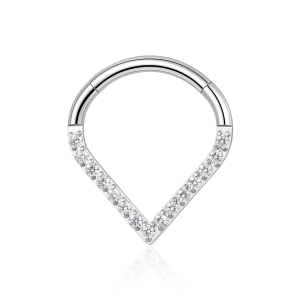 ASTM F-136 Titanium (Implant Grade)Clicker Nose Ring