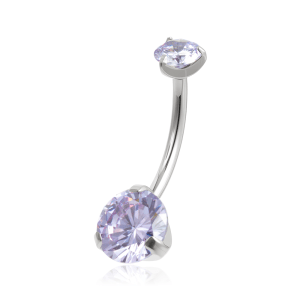 Golden Starry ASTM F-136 Titanium Belly Button Rings for Women Dangle Navel Piercing Jewelry