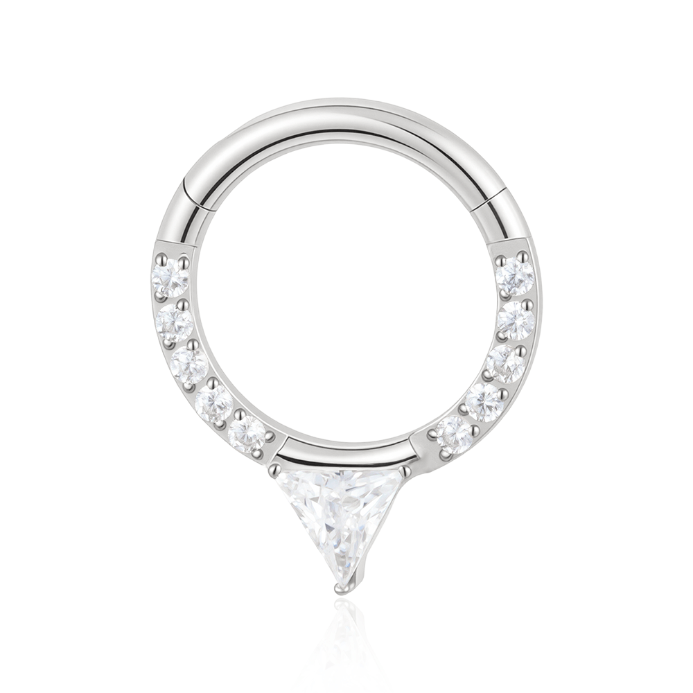 2 Golden Starry ASTM F-136 Titanium (Implant Grade) Hoop / Clicker / Seamless - Image 3