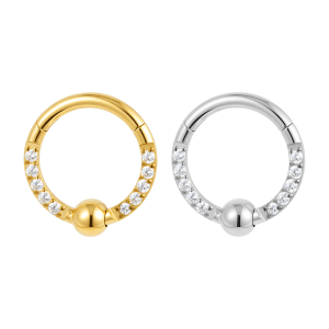 Golden Starry ASTM F-136 Titanium 20G / 18G / 16G Clicker