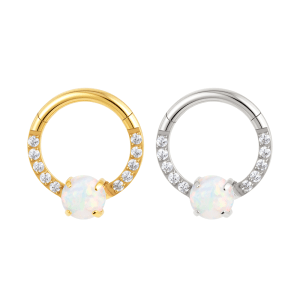 Golden Starry ASTM F-136 Titanium Hoop / Clicker / Seamless 20G / 18G / 16G