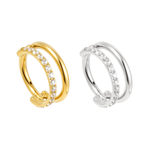 Golden Starry Hoop / Clicker / Seamless ASTM F-136 Titanium (Implant Grade)