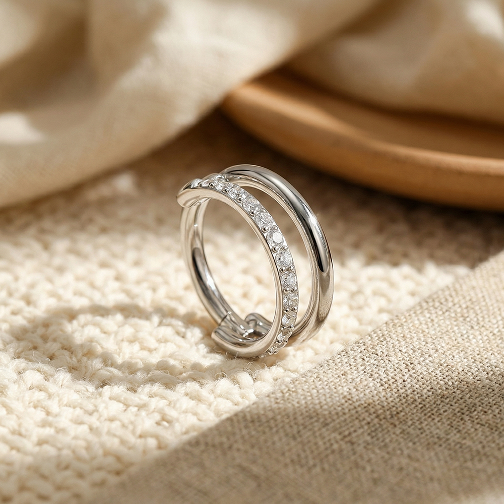 5 Golden Starry Hoop / Clicker / Seamless ASTM F-136 Titanium (Implant Grade) - Image 7