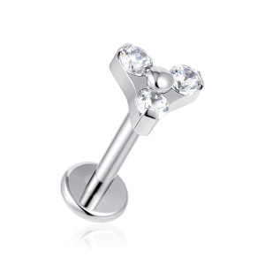 Golden Starry ASTM F-136 Titanium Suitable for Lip, Ear, Cartilage Piercing High Polish