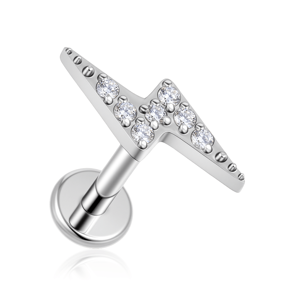 CZ Dangle Rook Earring Vertical Labret Jewelry Cartilage Earring Gifts
